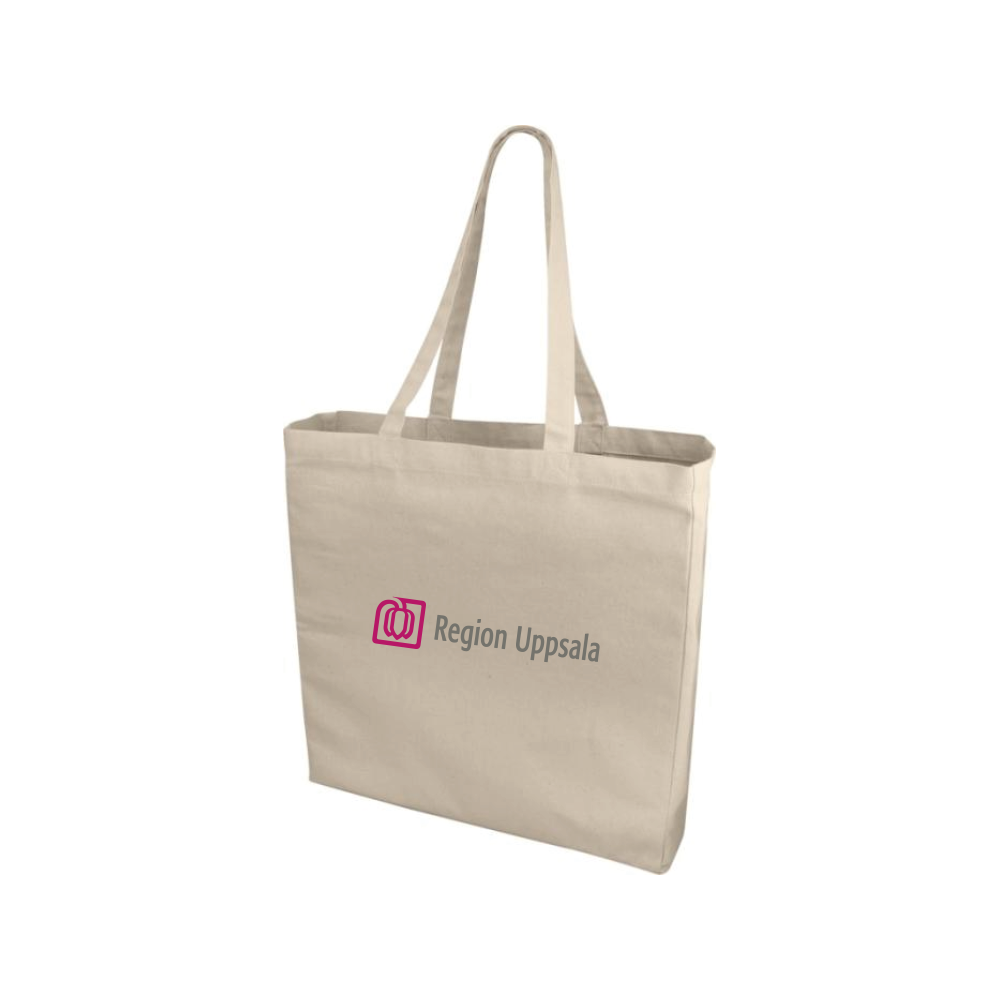 Naturfärgad tygkasse 220 g/m² med 2-färgstryck